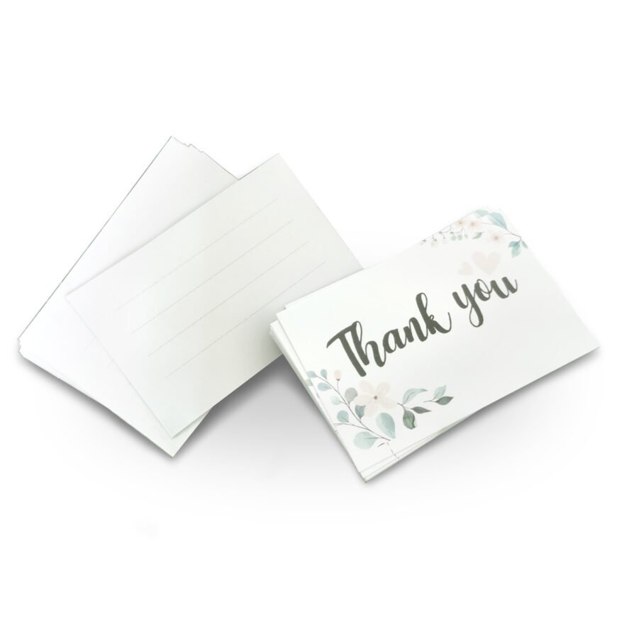 การ์ดขอบคุณขนาดมินิ (แพค 50 ใบ) Thank You Card - Image 4
